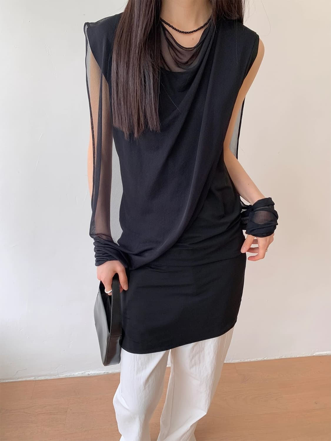 MAISON MARTIN MARGIELA LAYERED MID DRESS 상품이미지1