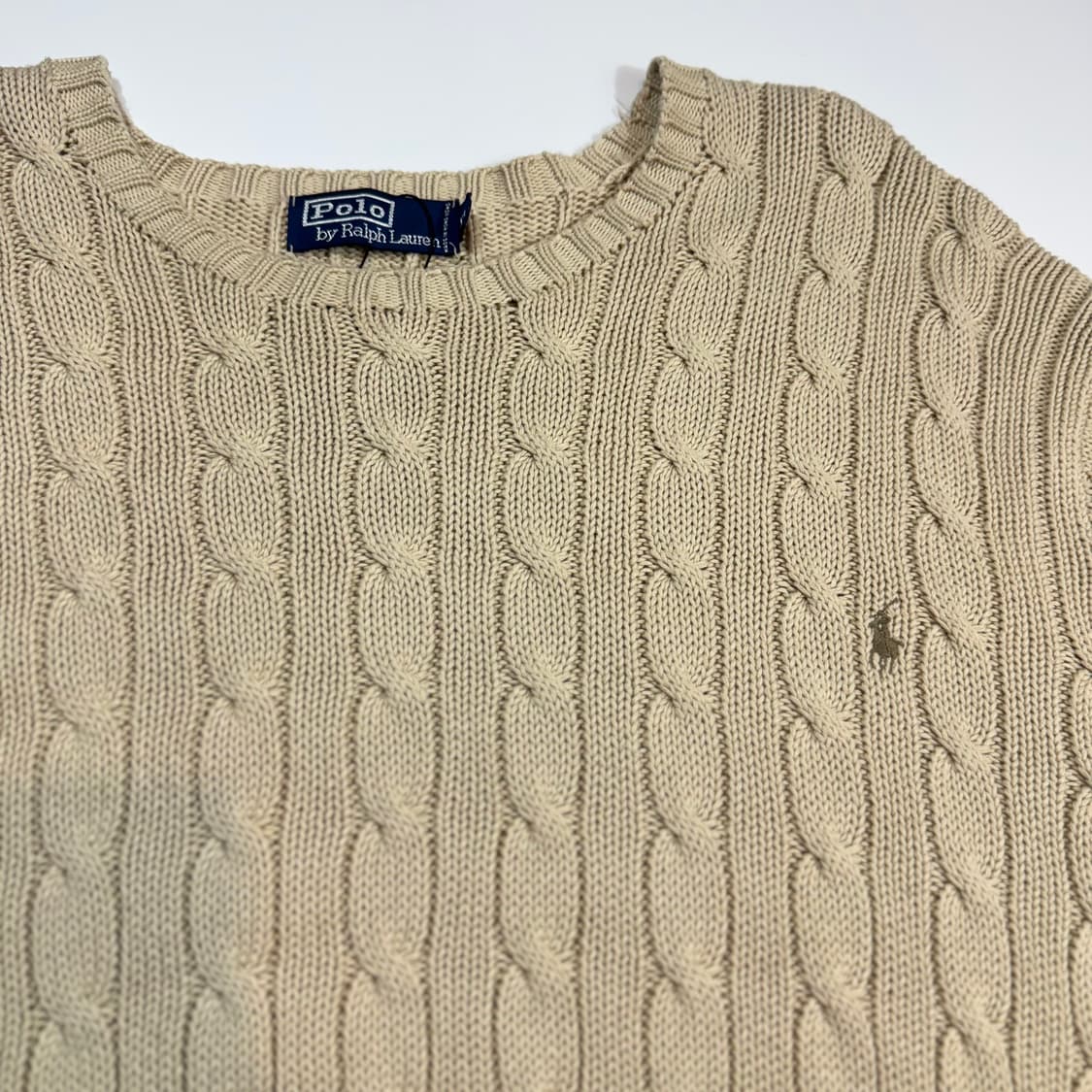 폴로 랄프로렌 베이지 케이블 니트 상품이미지2