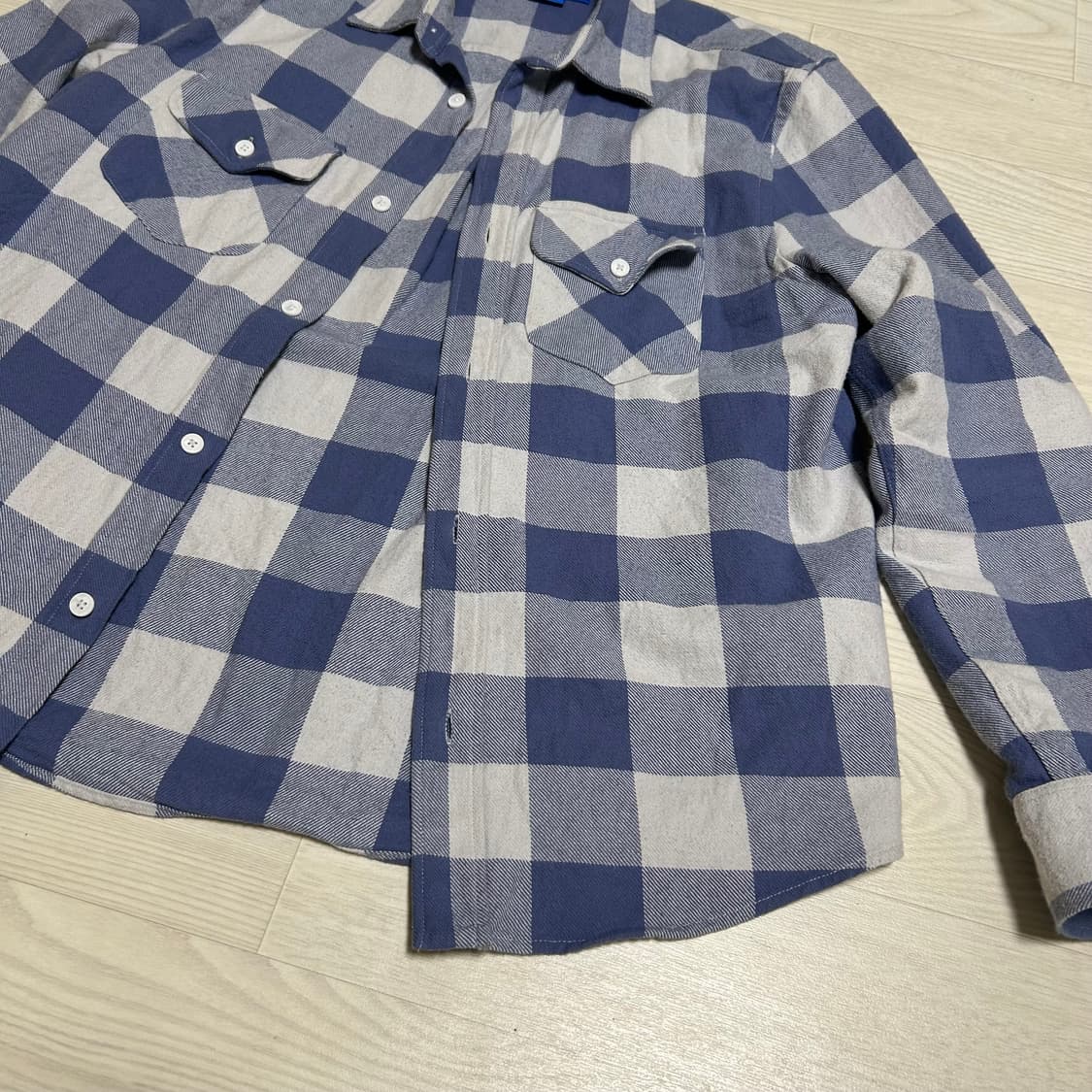 [L] 아론리바인 x ZARA 플란넬 체크셔츠 상품이미지2