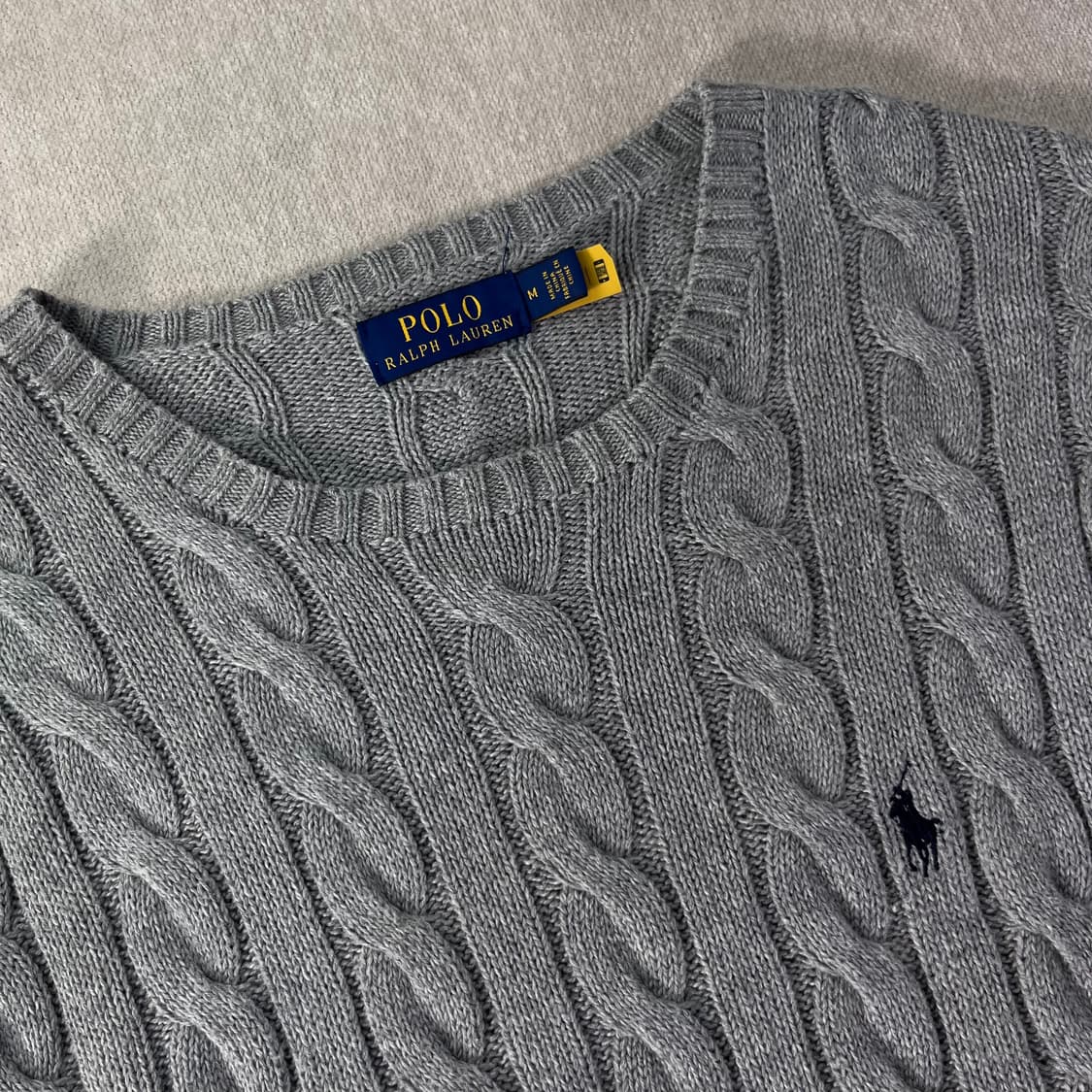 100 폴로 랄프로렌 신형라벨 꽈배기 니트 상품이미지2