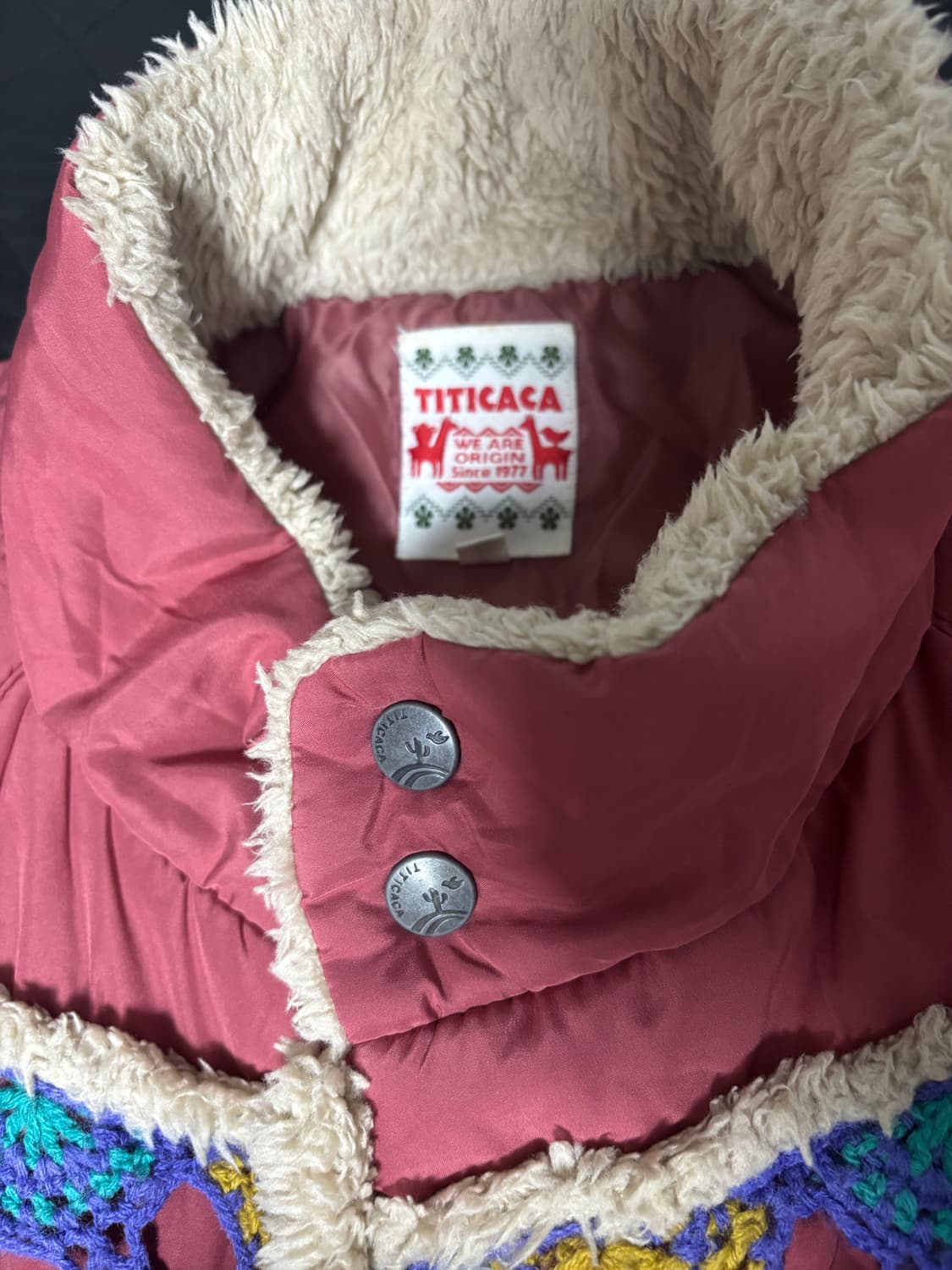 빈티지 티티카카 크로셰 히피 하구미 패딩 상품이미지3