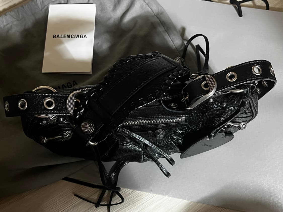 발렌시아가 르카골 S 블랙 숄더백 상품이미지3