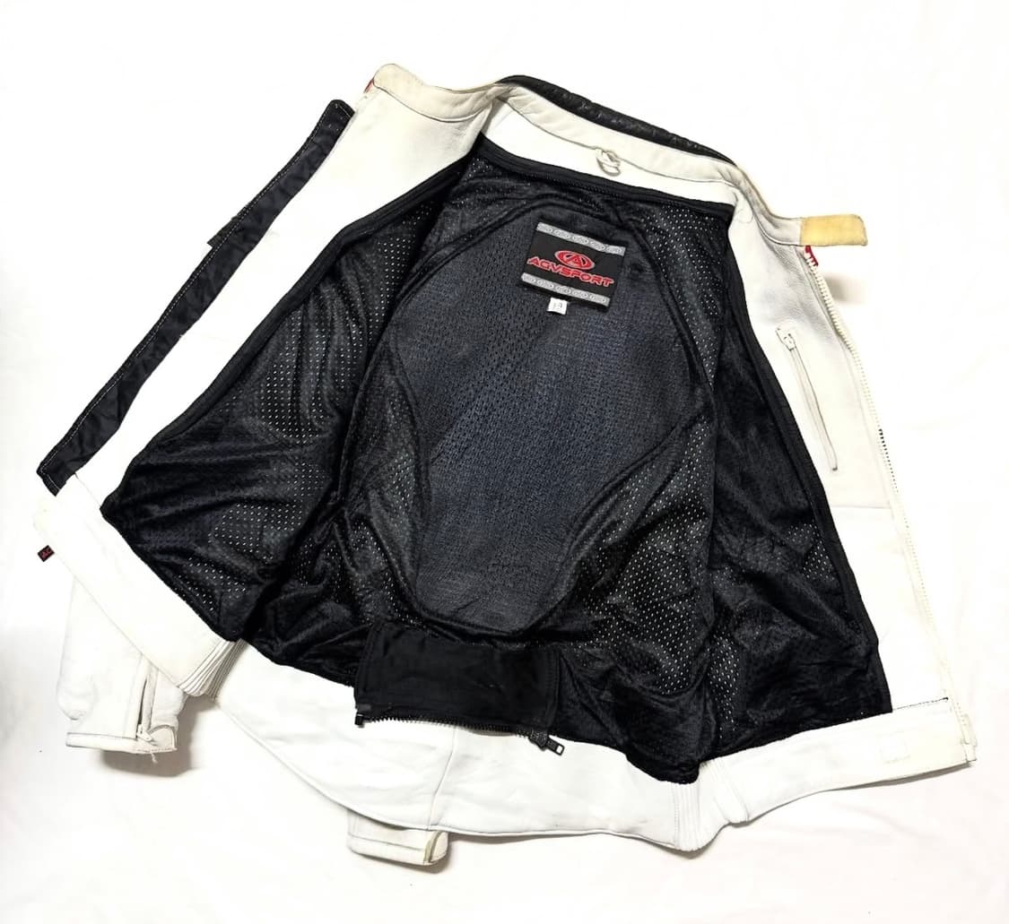 AGV - 레더 바이커 자켓 상품이미지3