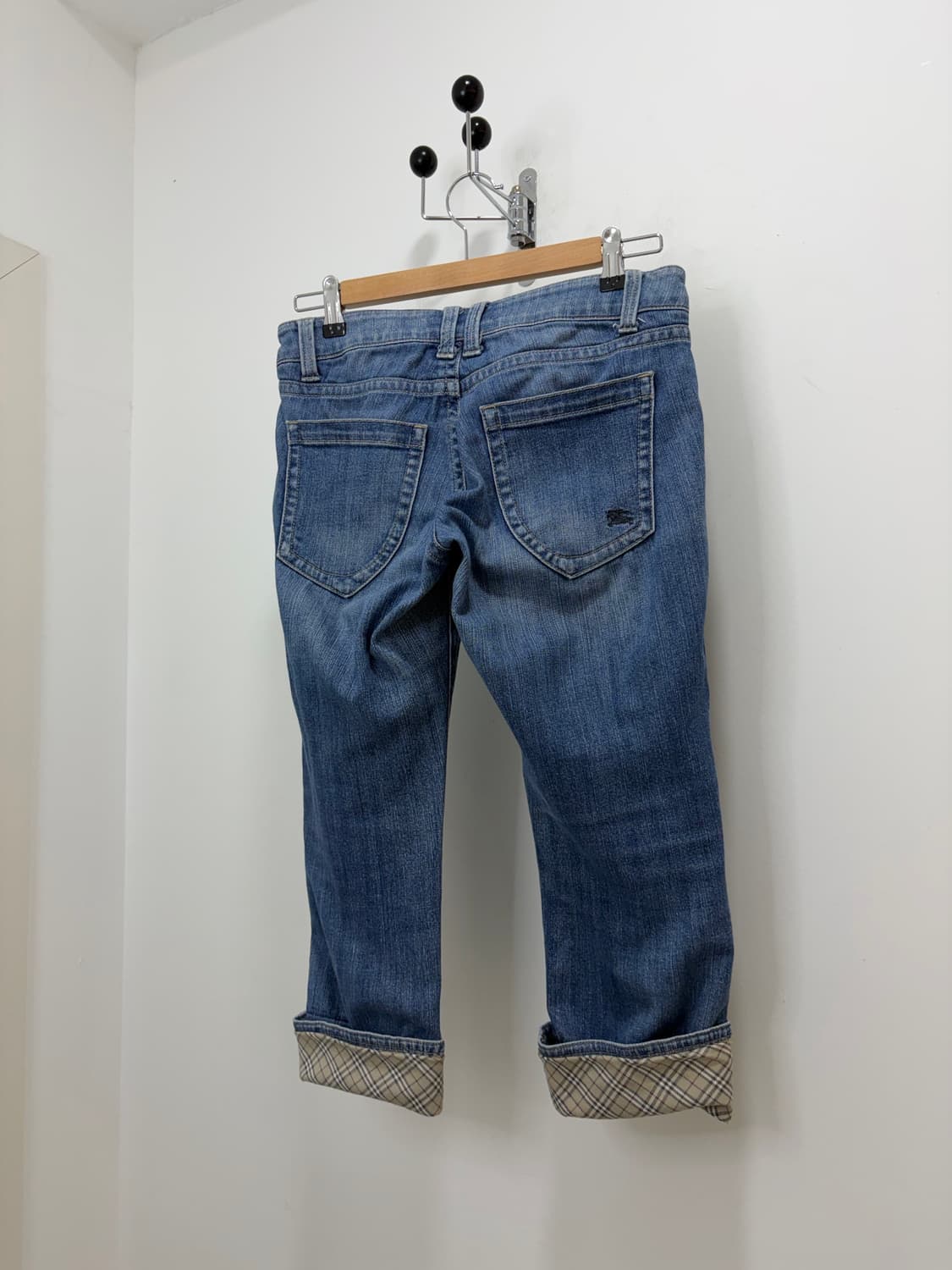 버버리 노바체크 데님 카프리 팬츠 바지 상품이미지8