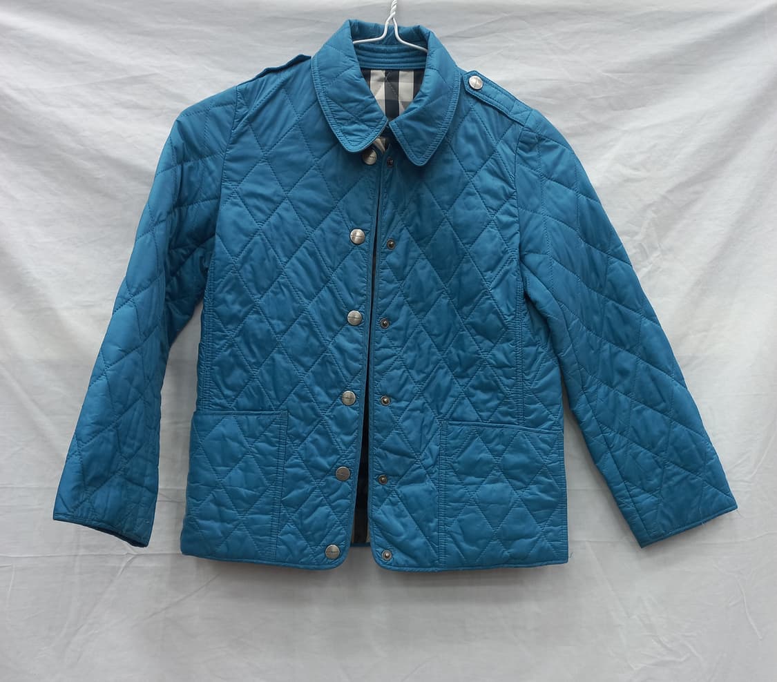버버리 블루 컬러 다이아몬드 퀼팅 자켓 (여 85) 상품이미지6