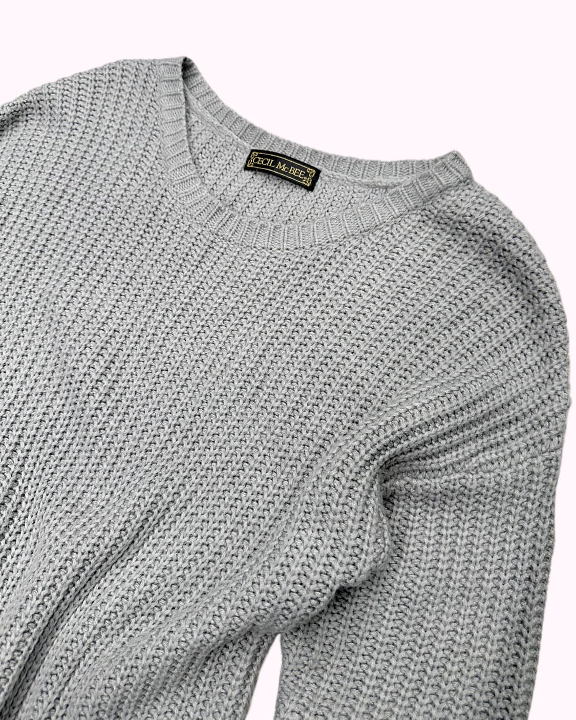 CECIL MCBEE grey long knit 상품이미지2