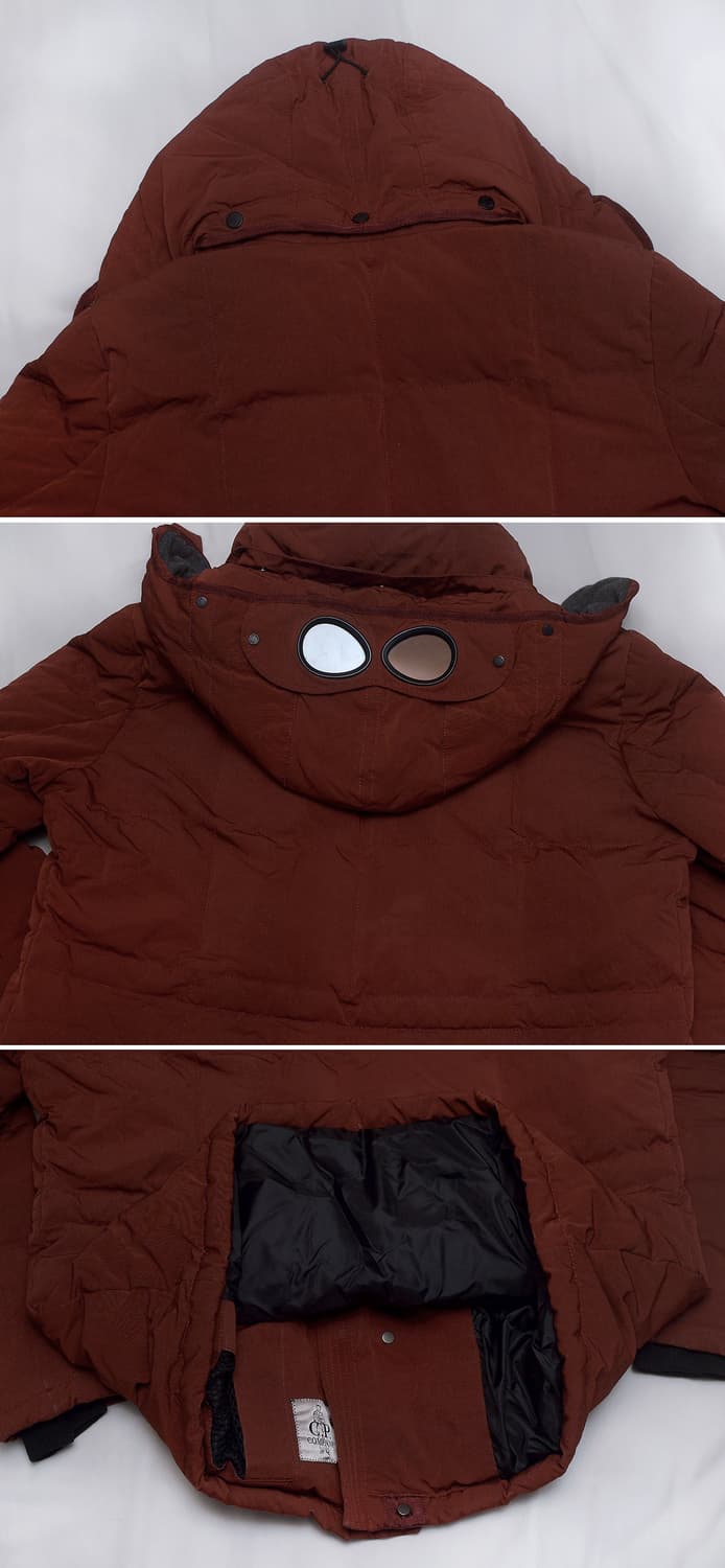 씨피(CP)컴퍼니 고글후드 노르지 다운패딩 레드브릭 (105+) 상품이미지5