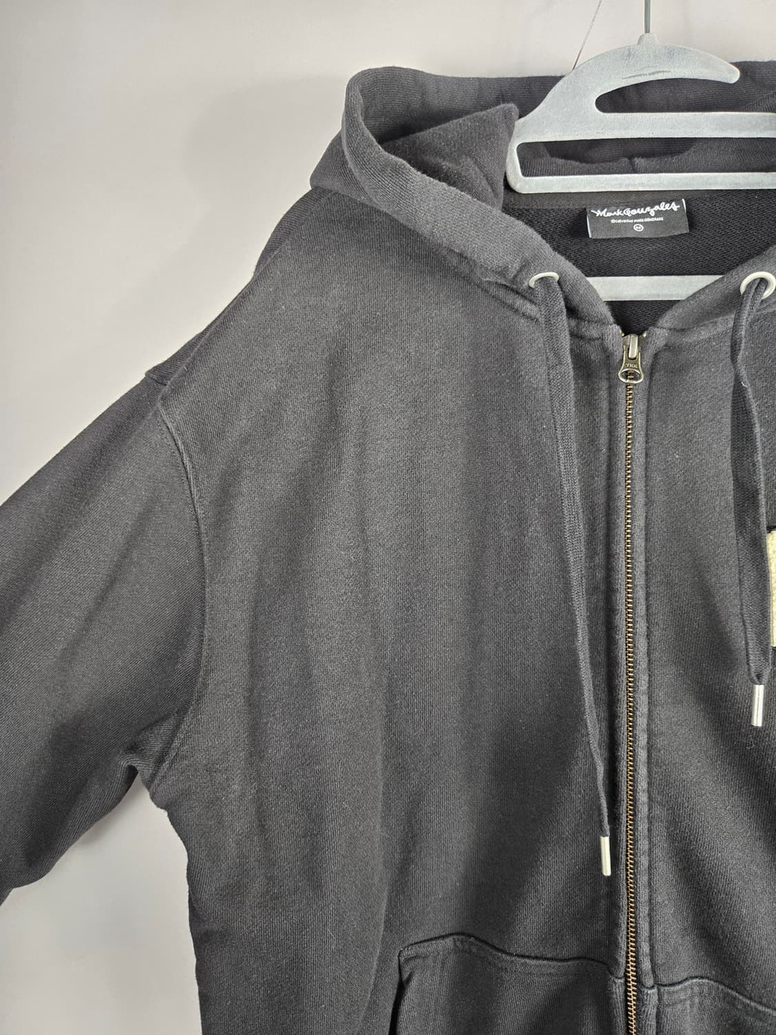 [무료배송]마크곤잘레스 M 남성 오버핏 후드 집업 블랙 상품이미지3