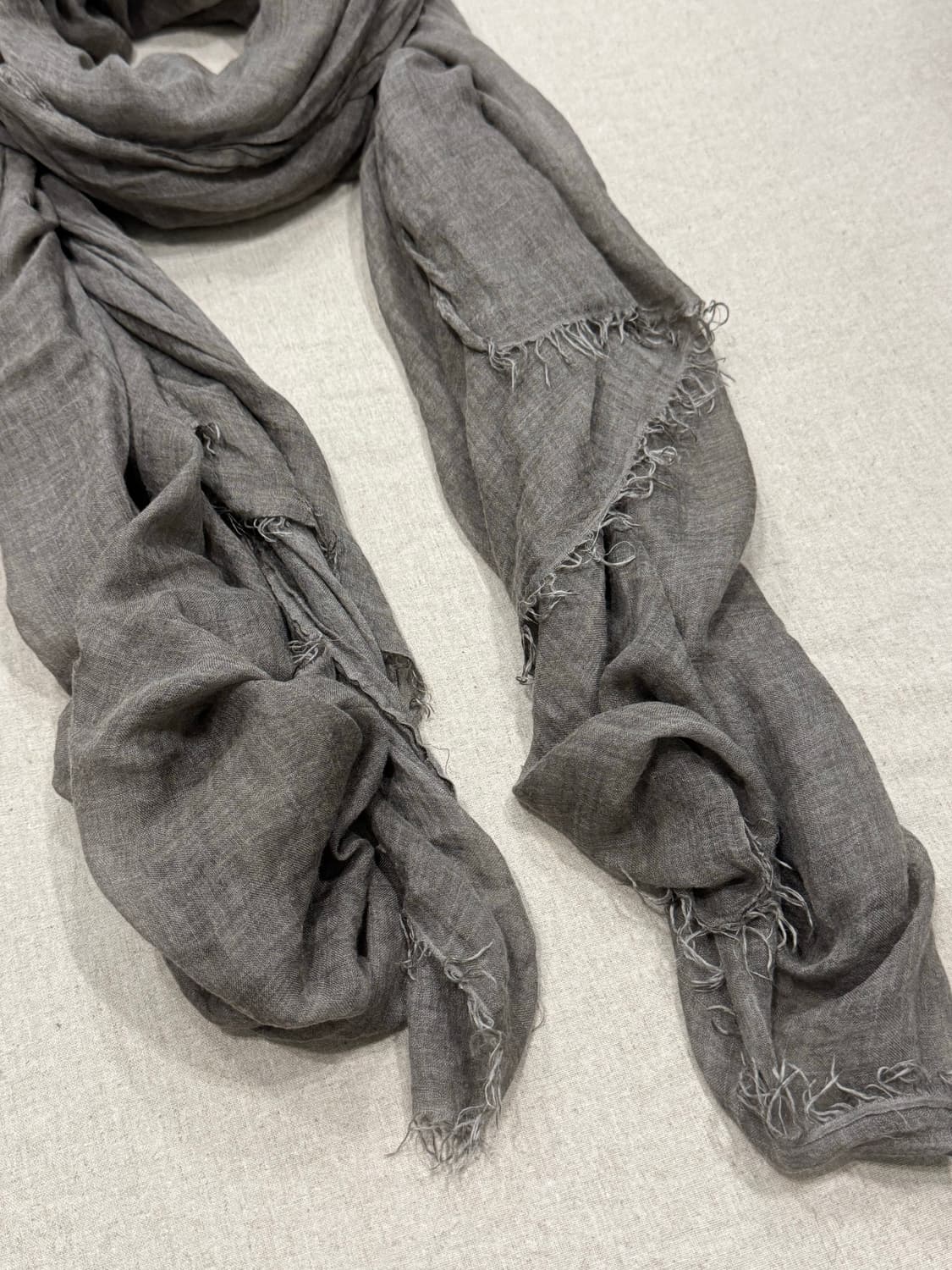 팔리에로 사르티 모달 그레이 카키 머플러 상품이미지4