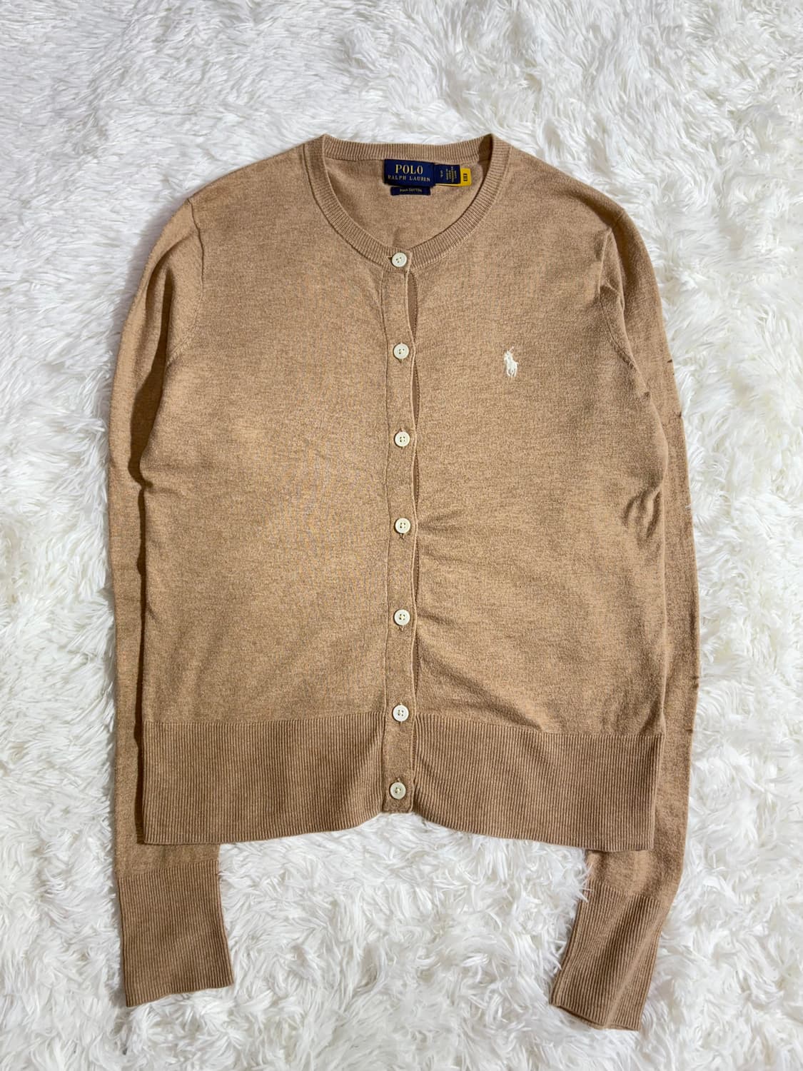 폴로 랄프로렌 화이트포니 베이지 가디건  상품이미지4