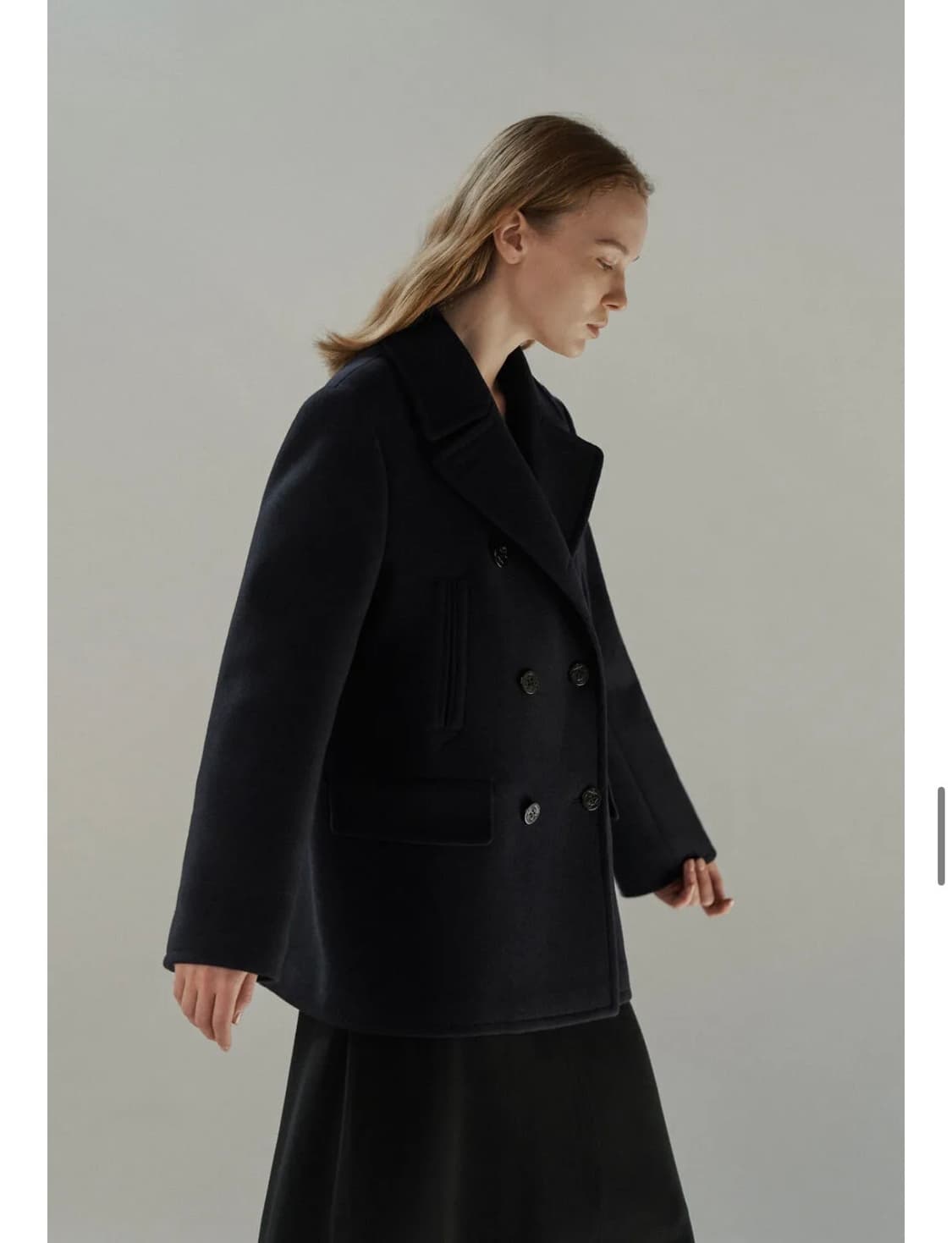 클린 피코트(KLEAN Classic pea coat/Dark Navy) 상품이미지2