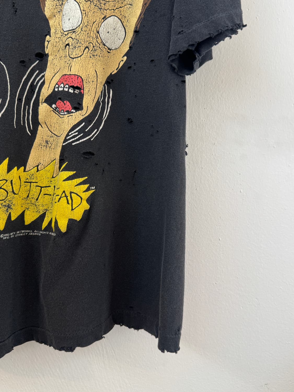 90s hard faded Beavis Butt-Head t shirt 상품이미지5