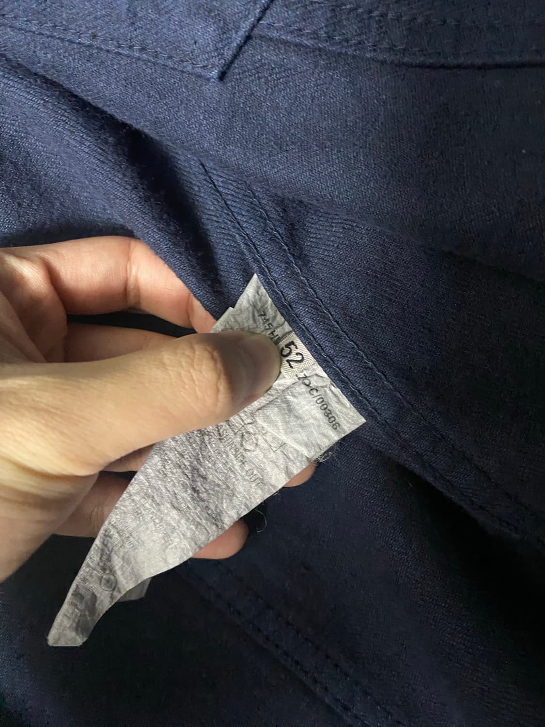 90s 헬무트랭 네이비 다이드 트러커 52사이즈 상품이미지5