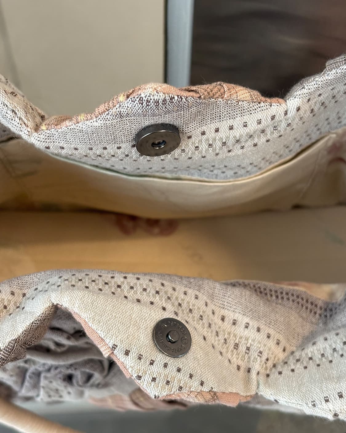 로맨틱 뮤트 로즈 패치워크 토트백 상품이미지8