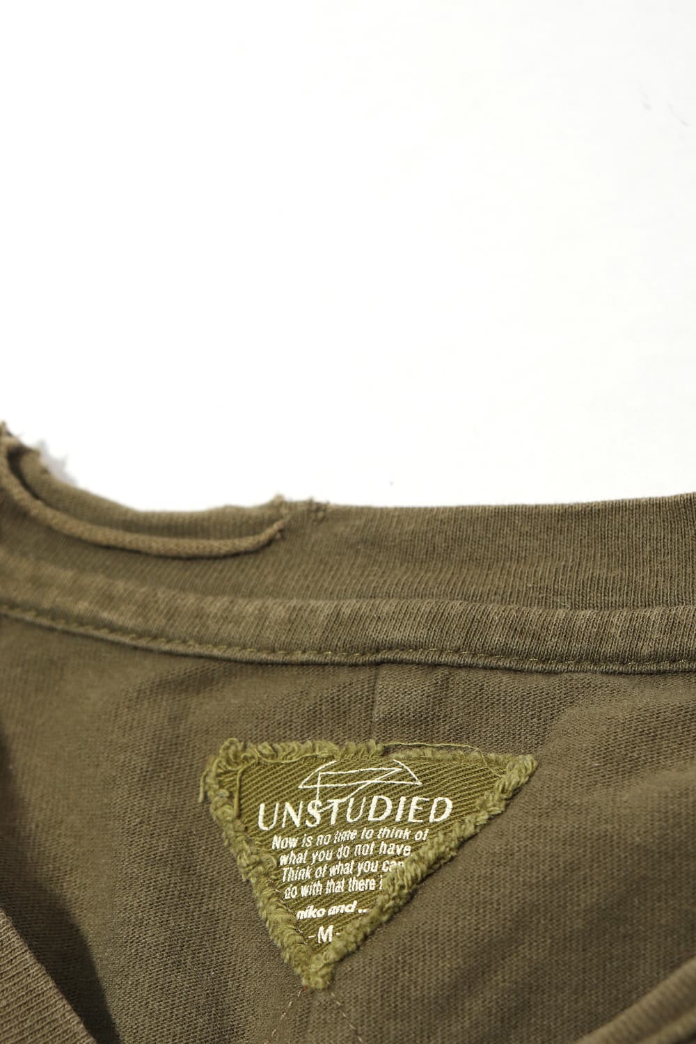 UNSTUIDIED 패치워크 배색 티셔츠 size M 상품이미지3