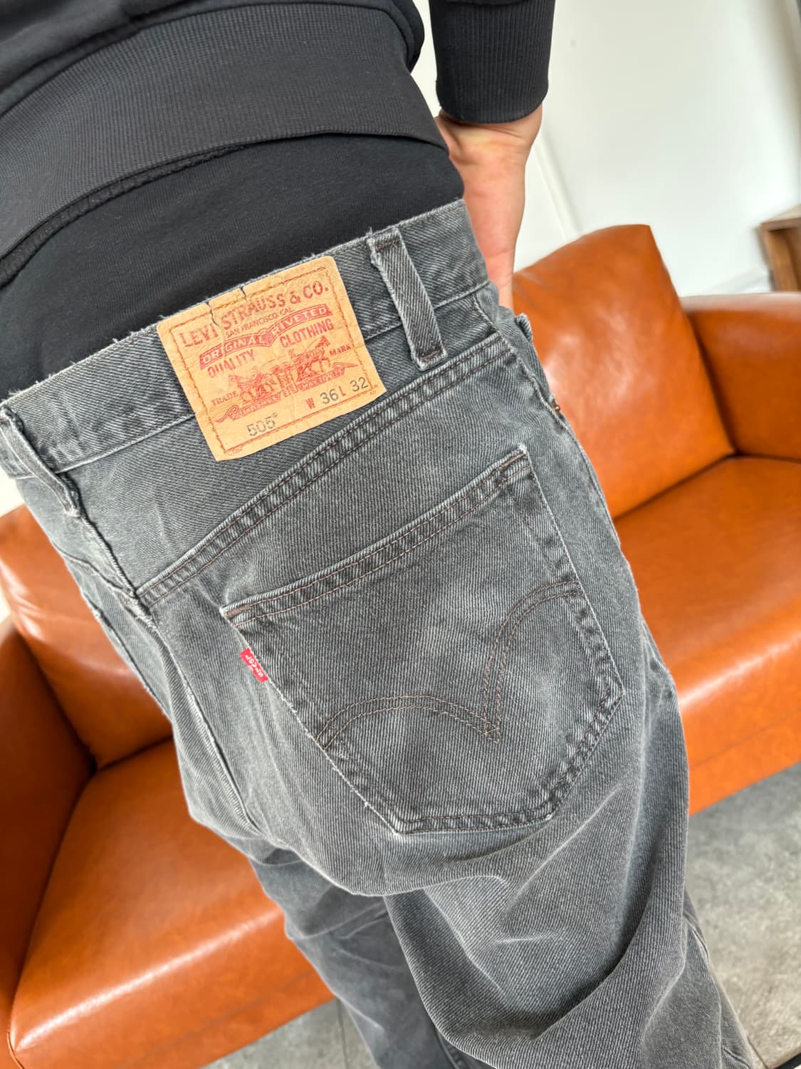 리바이스 505 흑청 상품이미지7