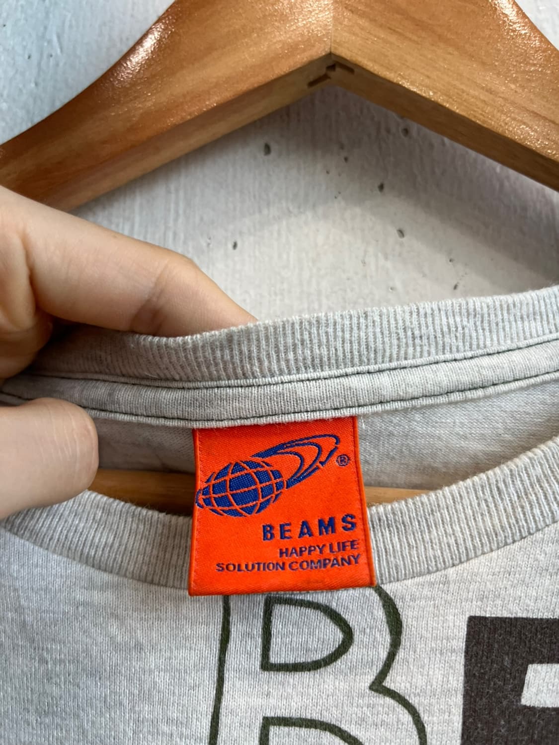 BEAMS 빔즈 레터링 반팔 티셔츠 상품이미지5