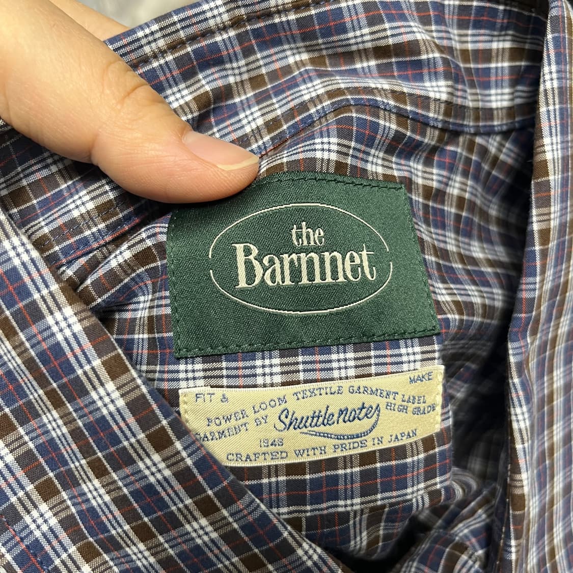 the Barnnet 더바넷 체크 긴팔 셔츠 상품이미지2