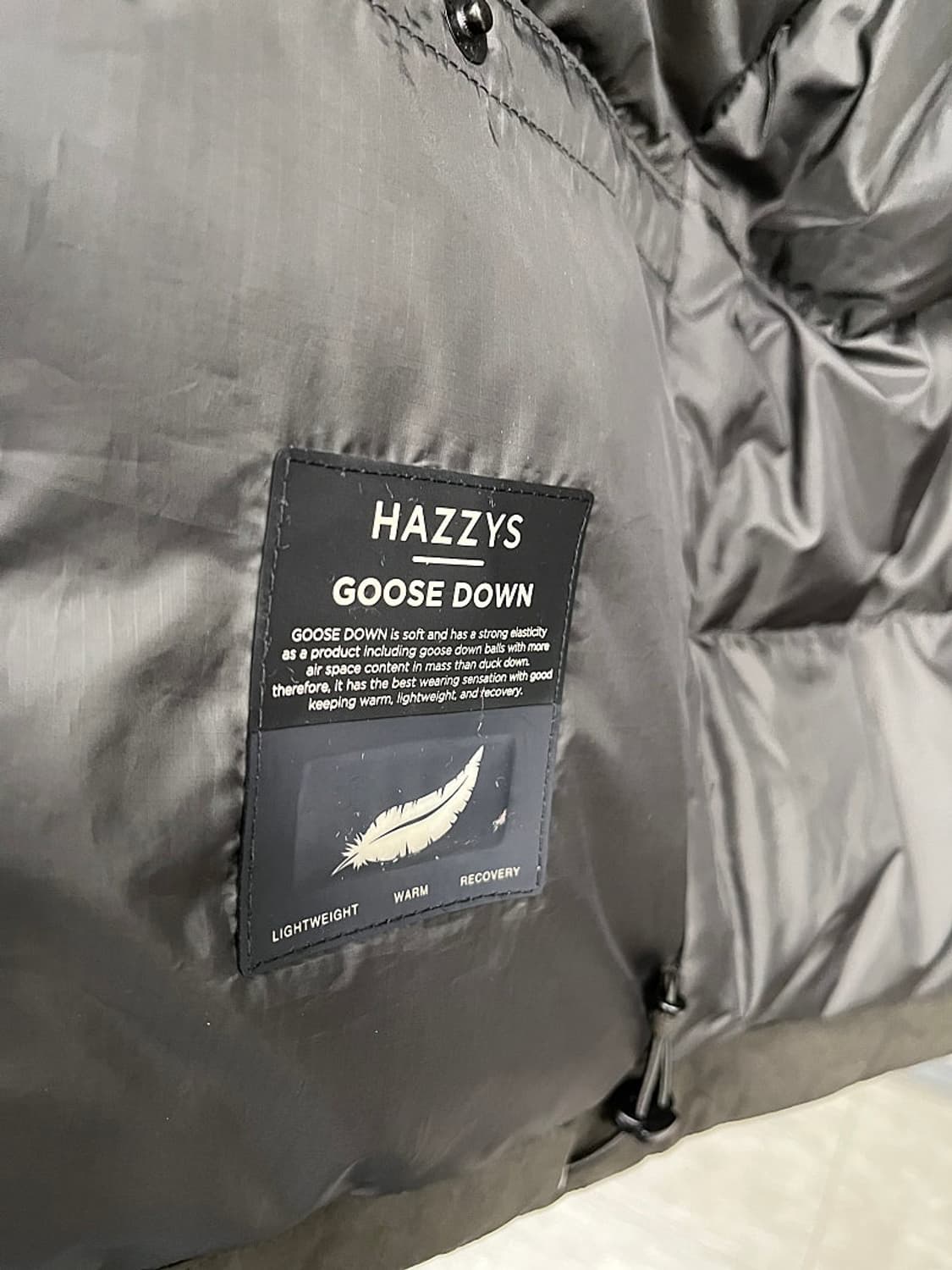 95) 헤지스 24fw 양털 패딩자켓  상품이미지5