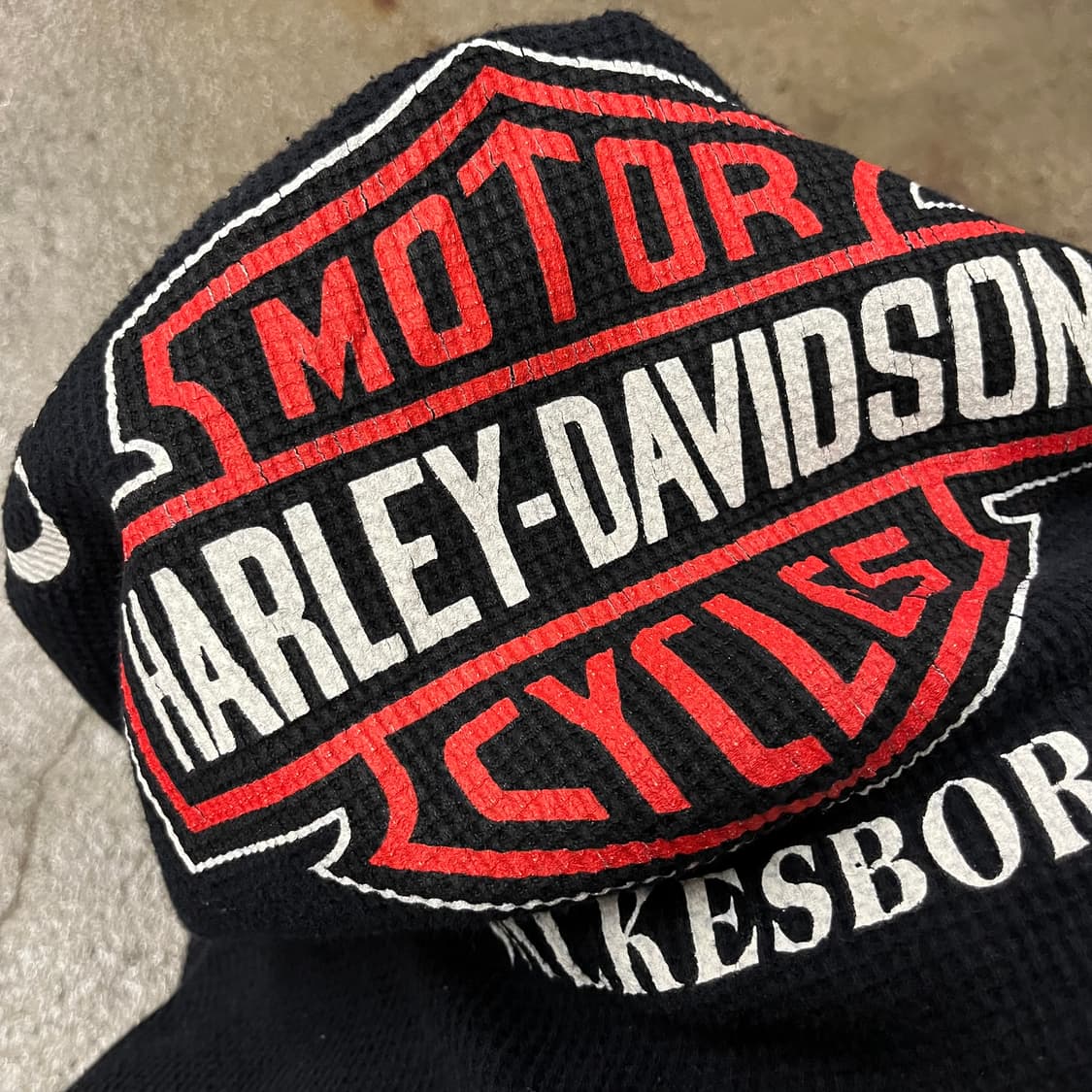 90s 할리데이비슨 와플 롱슬리브 (110) 상품이미지8