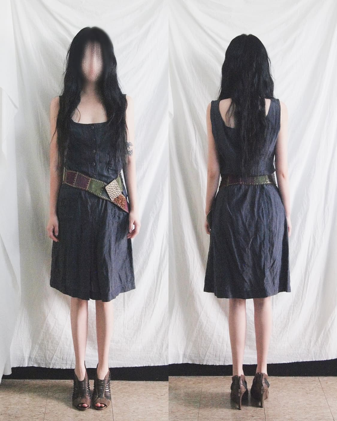 알베르타 페레티 아티저널 린넨 블렌드 원피스 상품이미지2