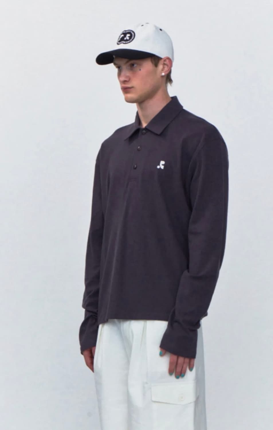 레스트앤레크레이션 패치 로고 볼캡 모자 화이트 블랙 상품이미지5