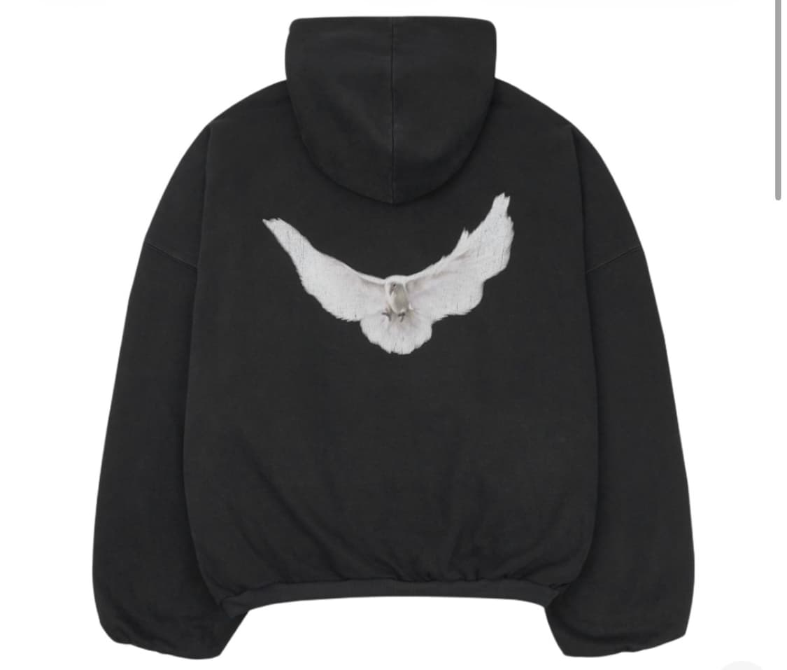 이지 갭 발렌시아가 도브 후드 워시드 블랙 m 사이즈 상품이미지1