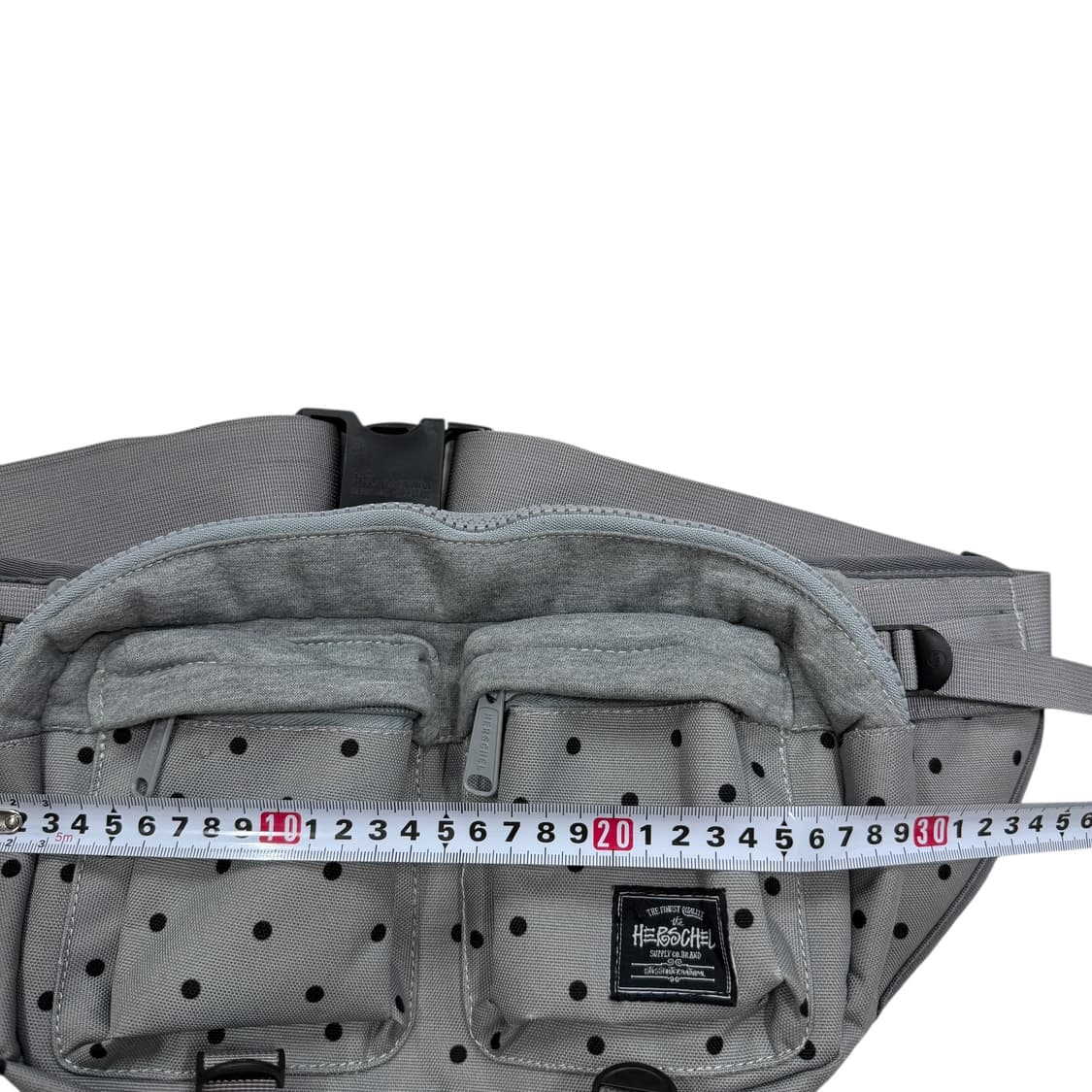 스투시 X 허쉘 도트 땡땡이 웨이스트백 힙색 가방 그레이 상품이미지6