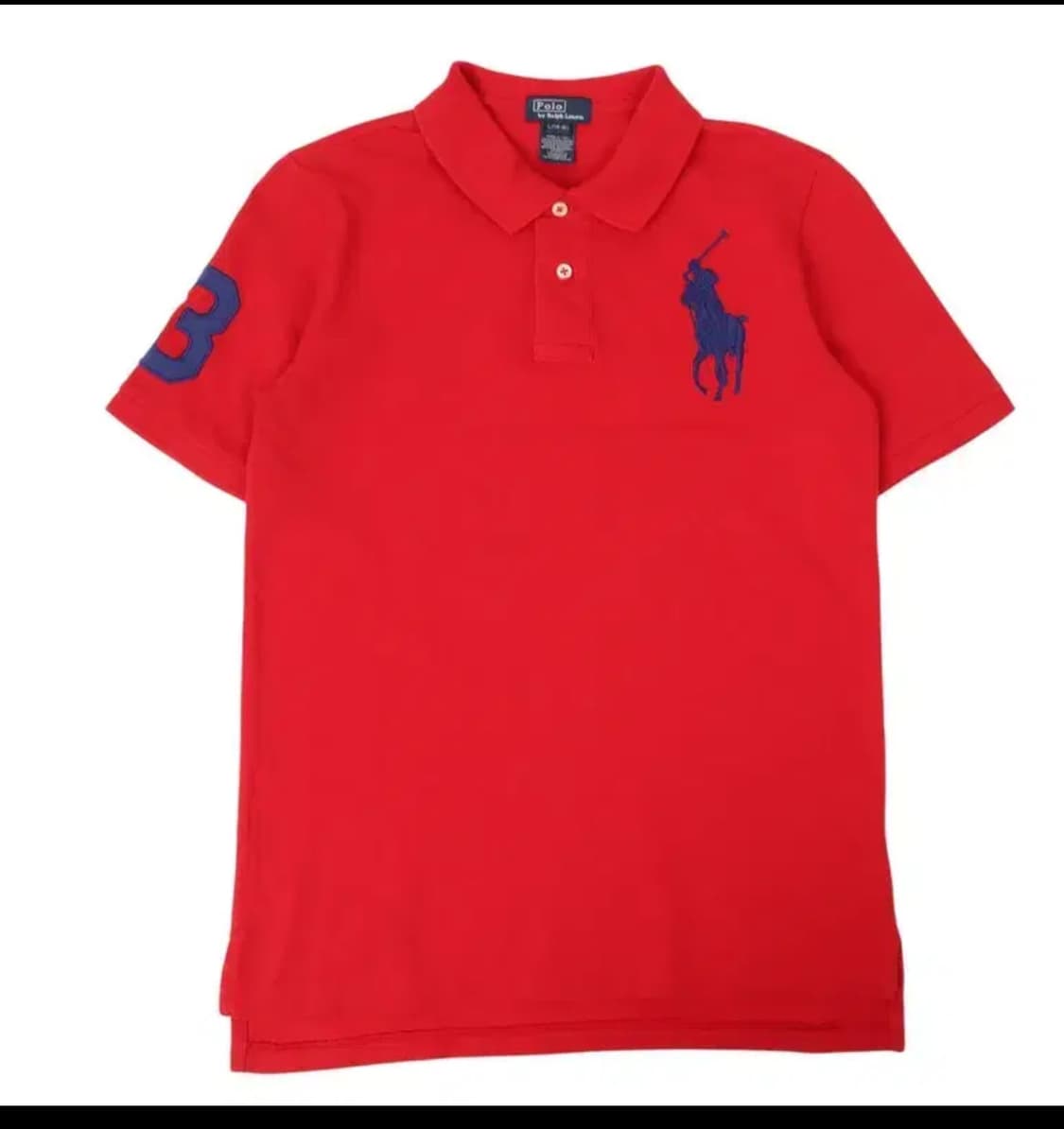 폴로 랄프로렌 레드 빅포니 반팔 카라티 상품이미지1