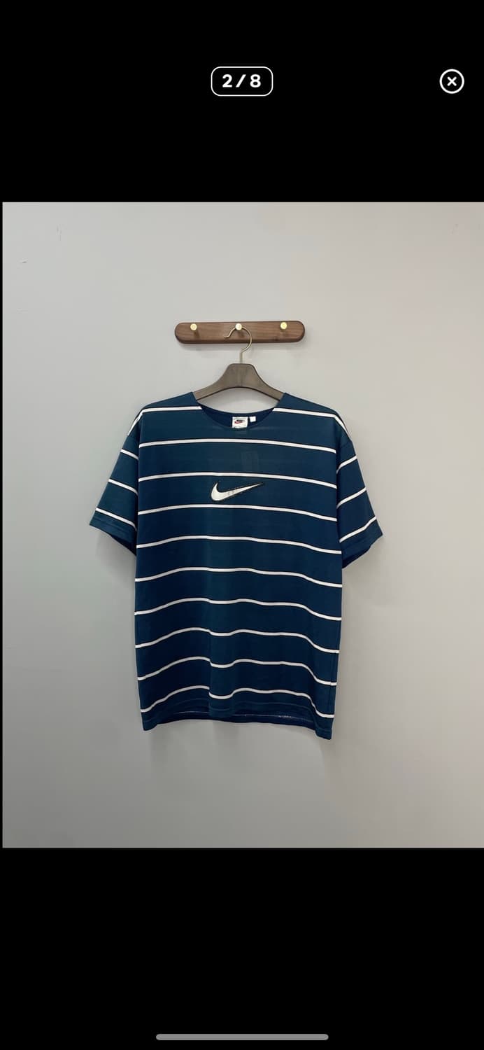 나이키 올드스쿨 스우시 스트라이프 반팔 A2419 상품이미지2