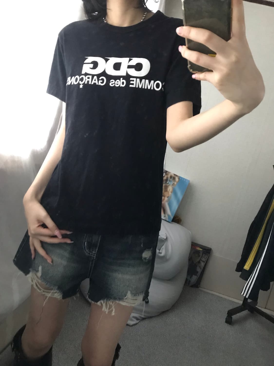 꼼데가르송 블랙 반팔티셔츠 상품이미지6