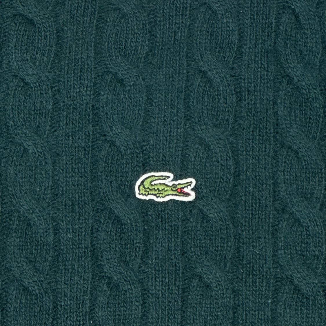 라코스테 클래식 케이블 니트 그린 M 상품이미지3