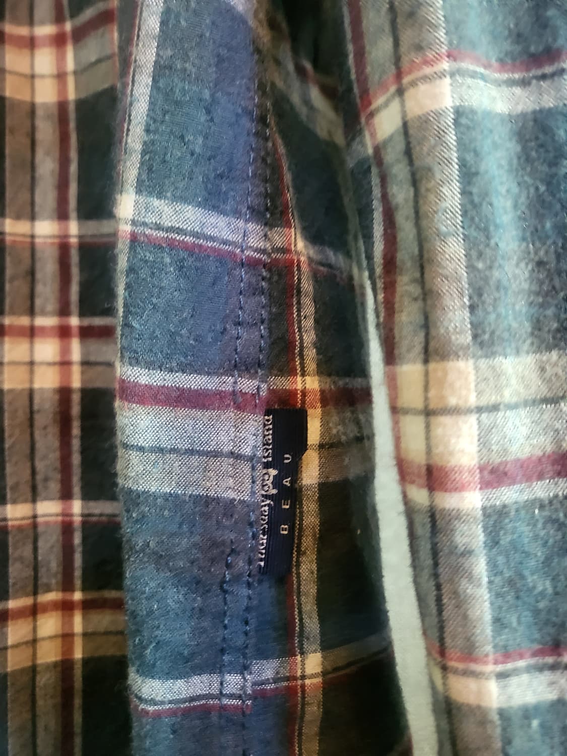 [미사용 새상품] Thursday Island  후드 탈부착 체크셔츠 상품이미지8