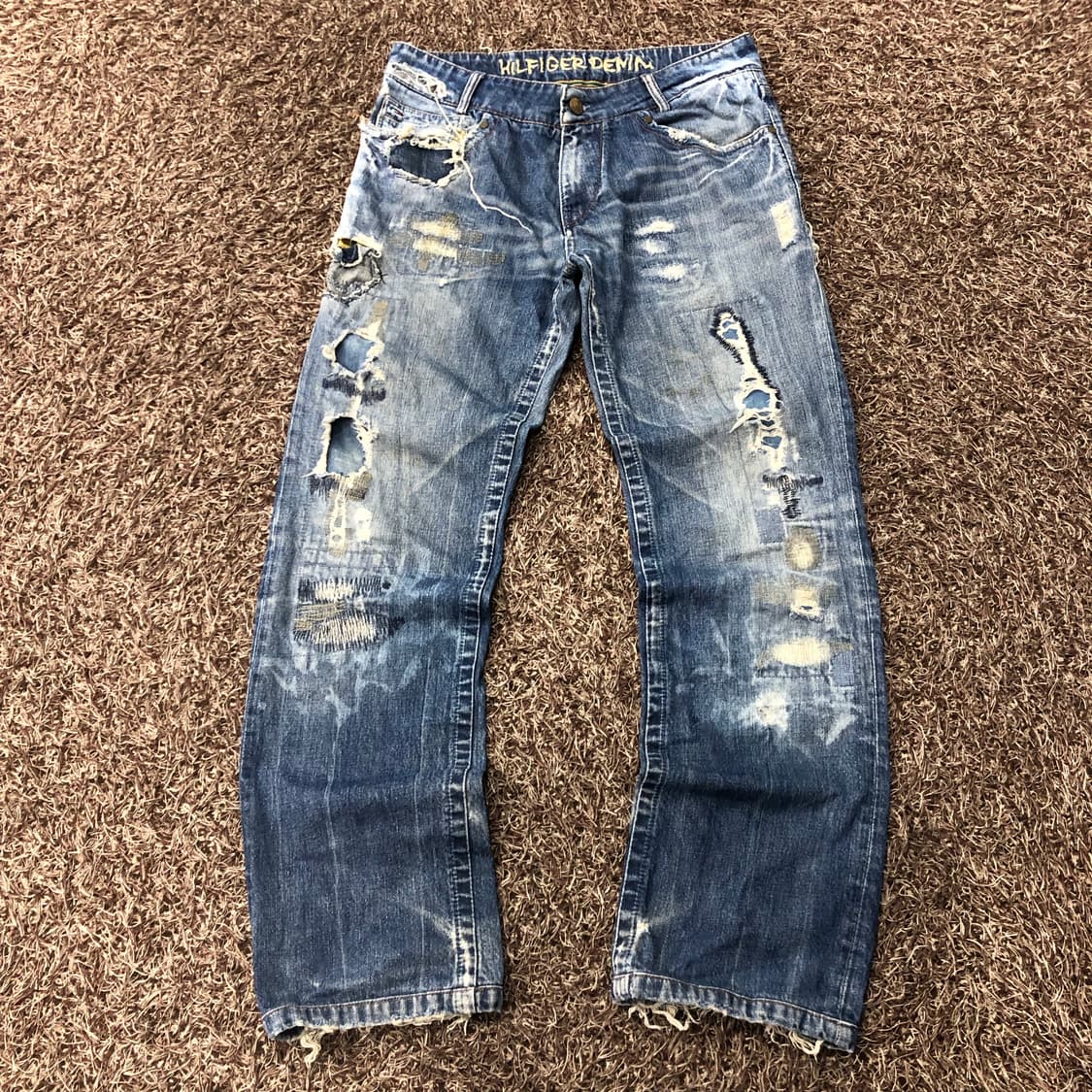 타미힐피거 데미지 디스 데님 팬츠 상품이미지1