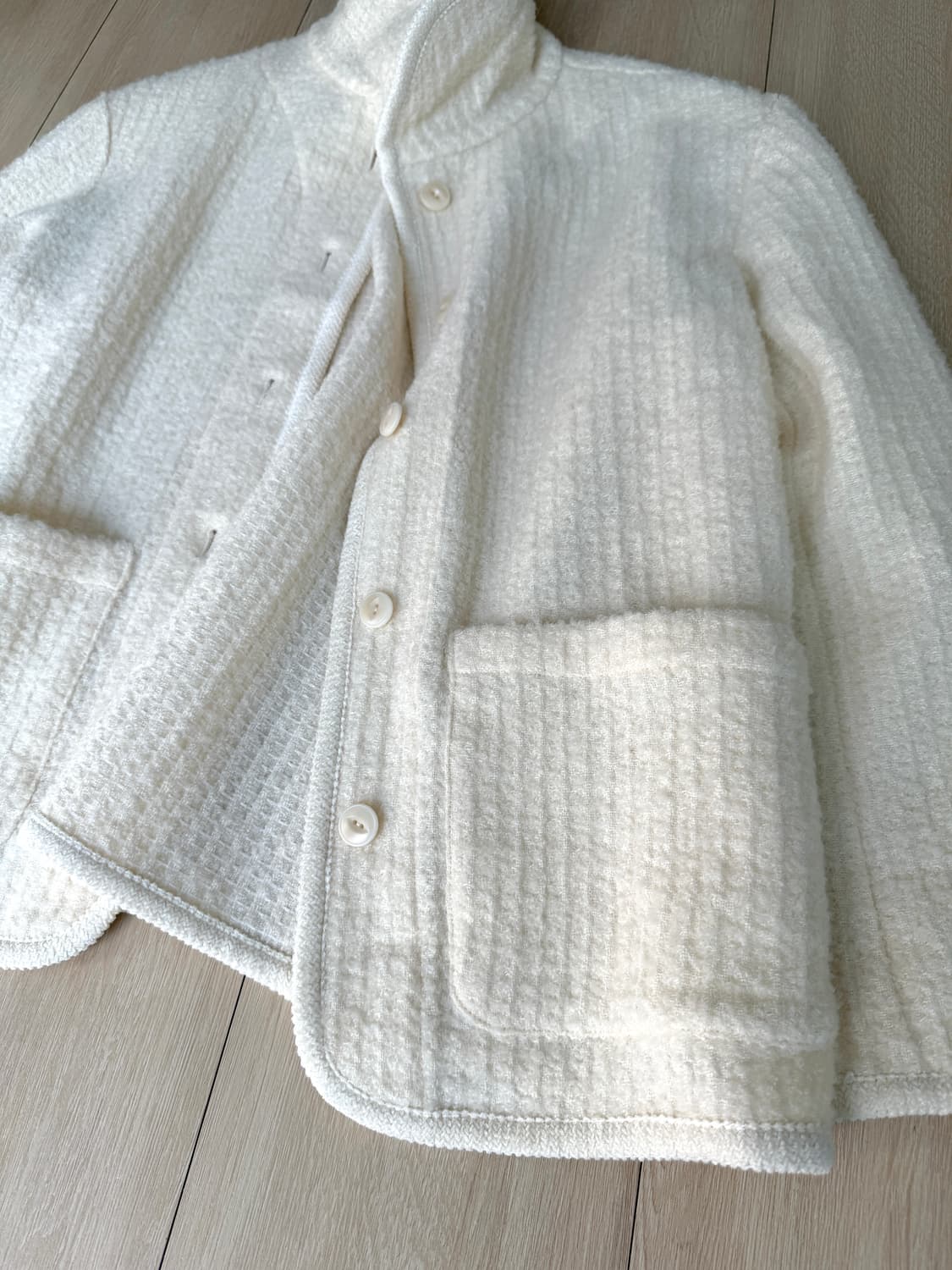 킨더살몬 해리 알파카 자켓 크림 상품이미지4