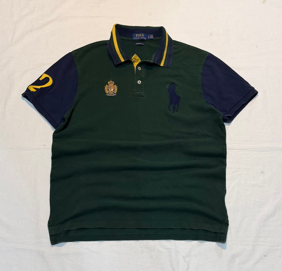 폴로 랄프로렌 빅포니 치프키프 카라티 딥그린 배색 상품이미지1