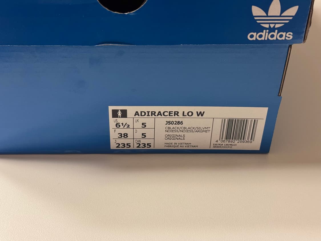 [235] 아디다스 아디레이서 로우 블랙 실버 메탈릭 상품이미지8
