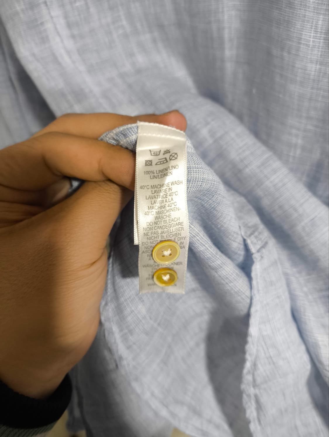 100 (15.5) 폴스미스 슬림핏 린넨 셔츠 이태리제 상품이미지7