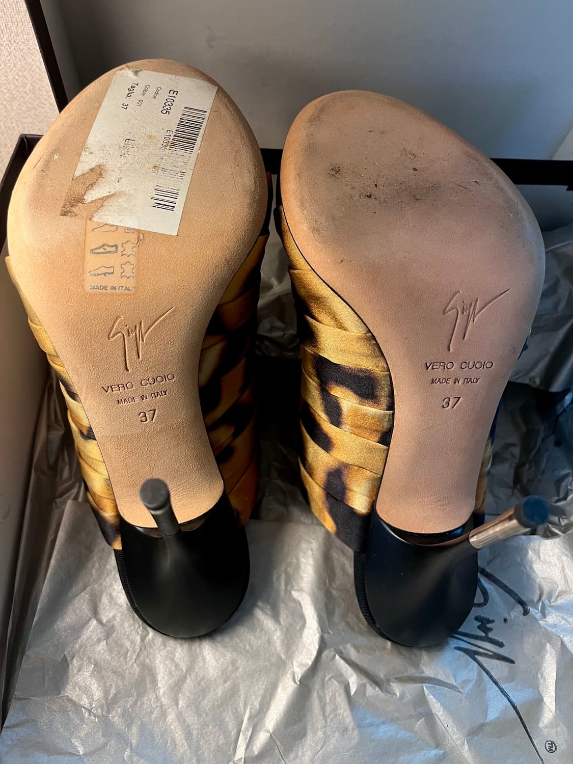 [Giuseppe Zanotti] 레오파드 뮬 하이힐 상품이미지5