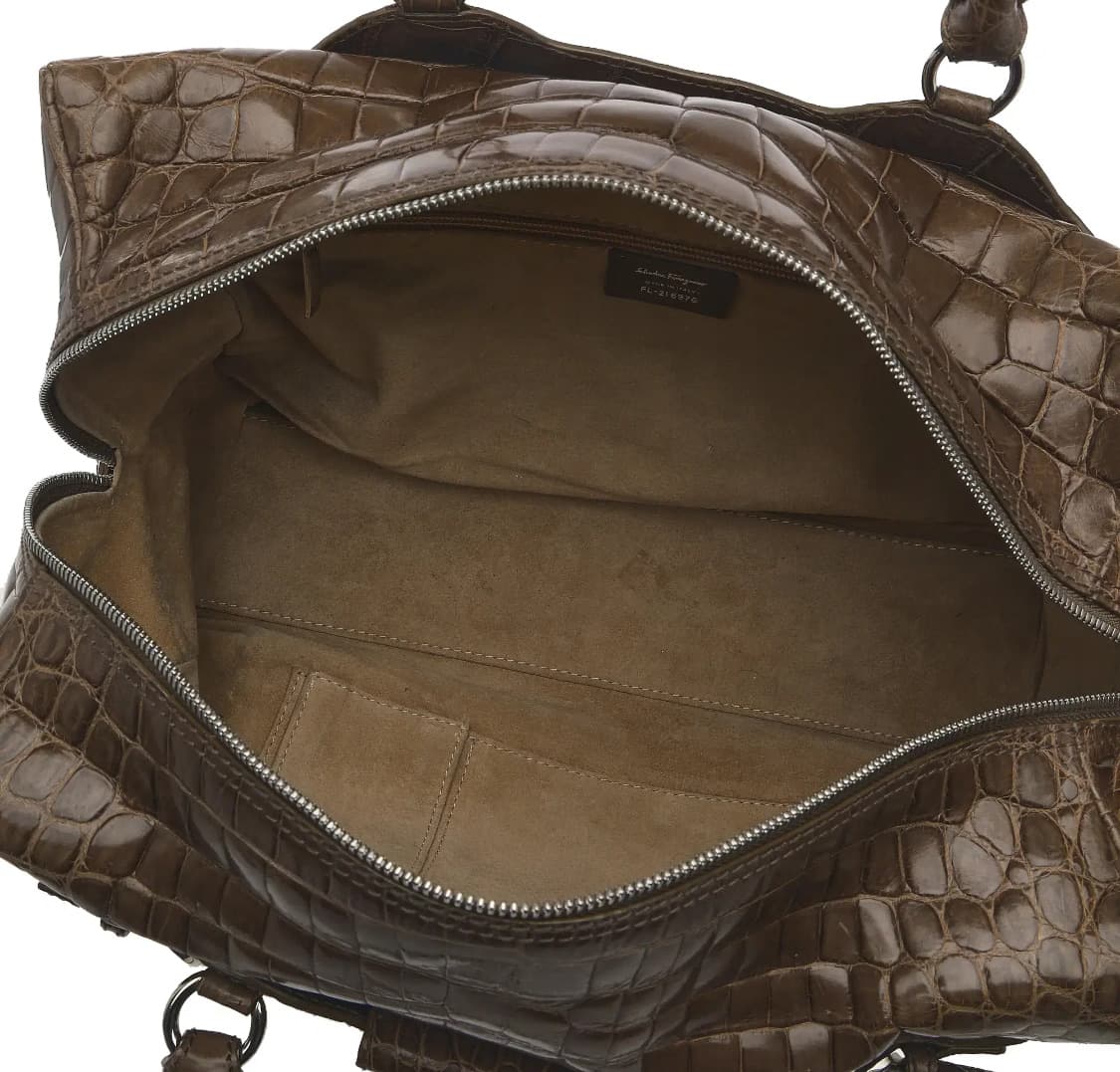 [A급] 페라가모  크로커다일 은장 간치니 토트백 판매합니다!!! 상품이미지5