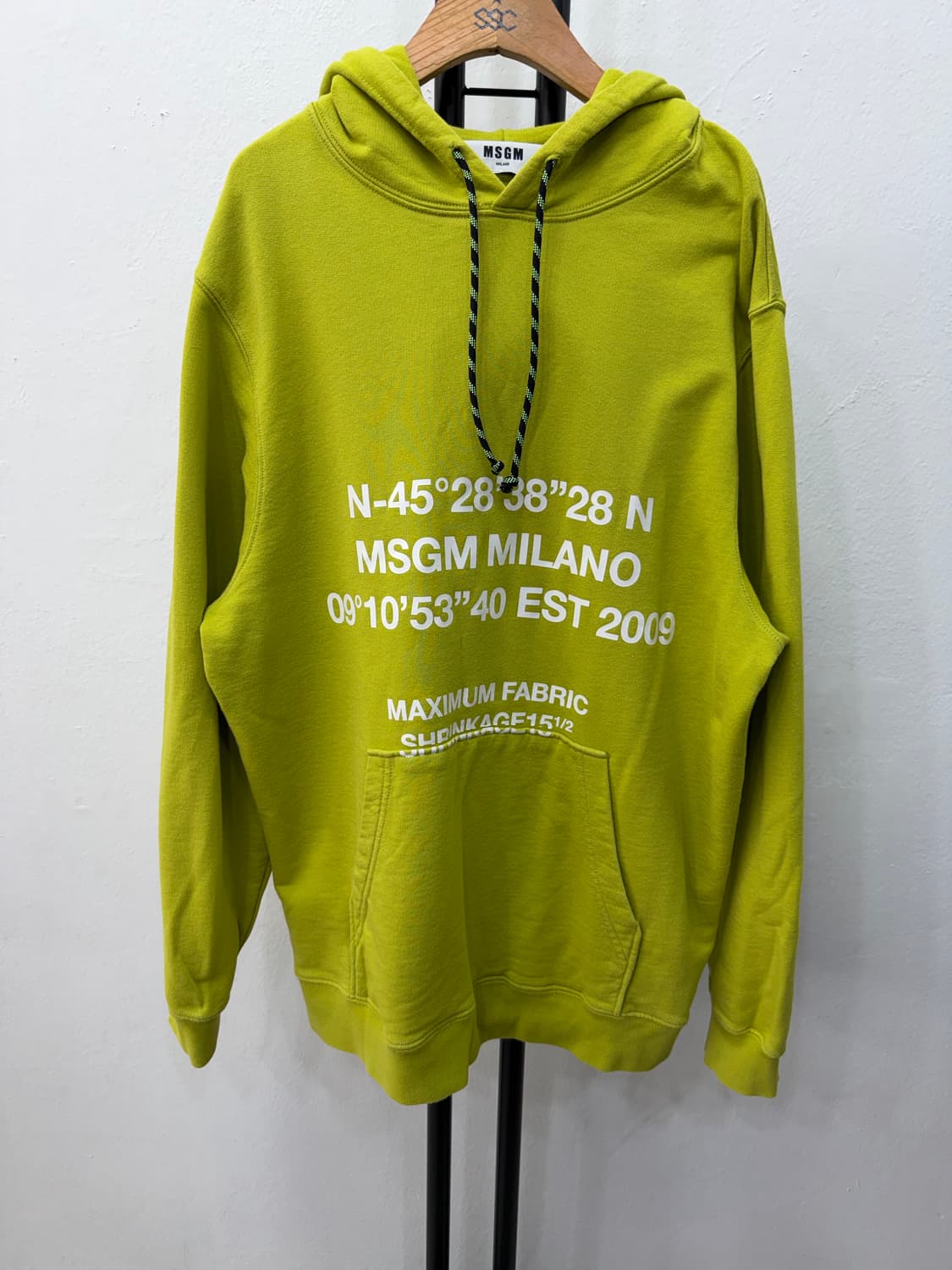 정품) MSGM 오버사이즈 후드티 XS 상품이미지1