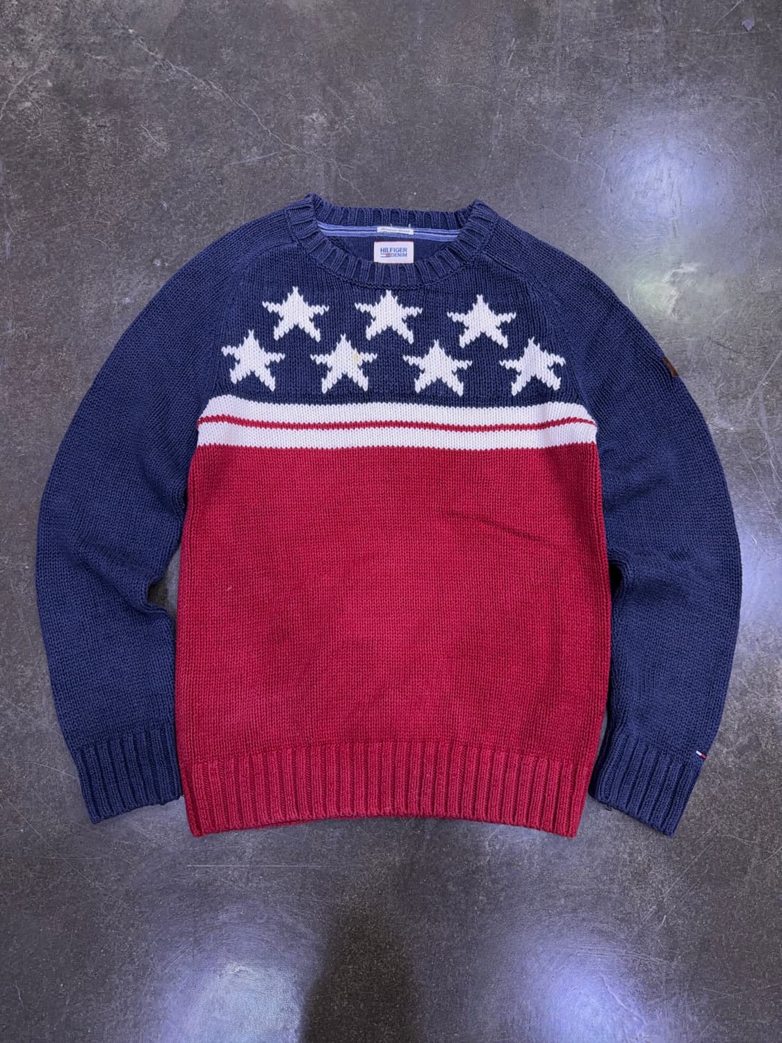 타미힐피거 스타 성조기 니트 스웨터 M 상품이미지1