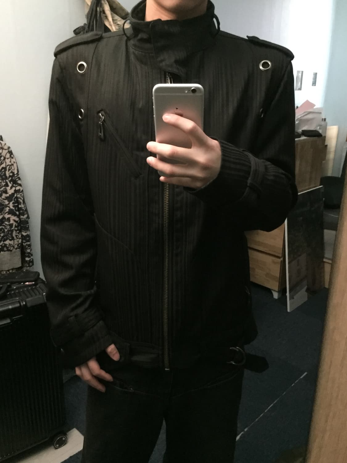 Bareback Realdress 아일렛 하이넥 집업 자켓 상품이미지4