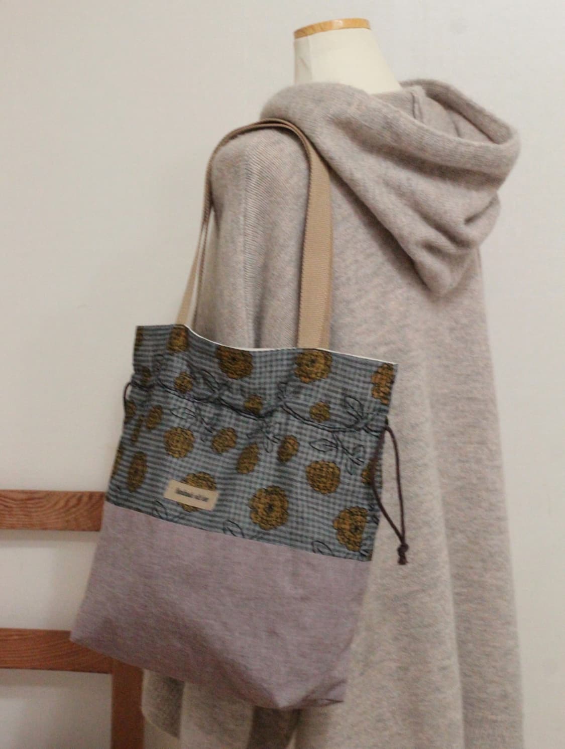 핸드메이드 가방 스트링백 상품이미지4