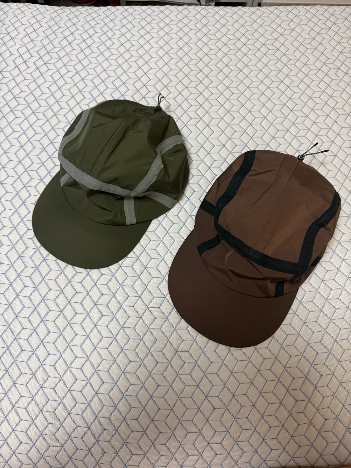 jeongli 정리 3 layer cap 브라운 올리브 일괄 상품이미지1