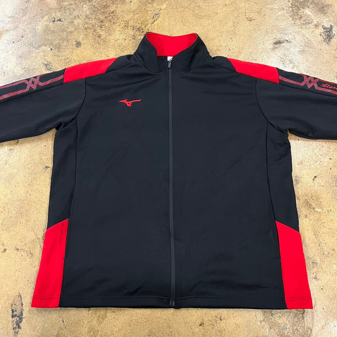 [정품] 미즈노 블랙 레드 트랙 자켓 b10 상품이미지3