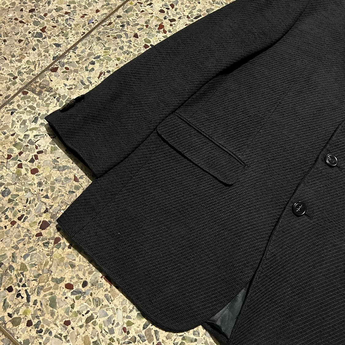 YSL pour homme 버튼 블랙 블레이져 상품이미지3
