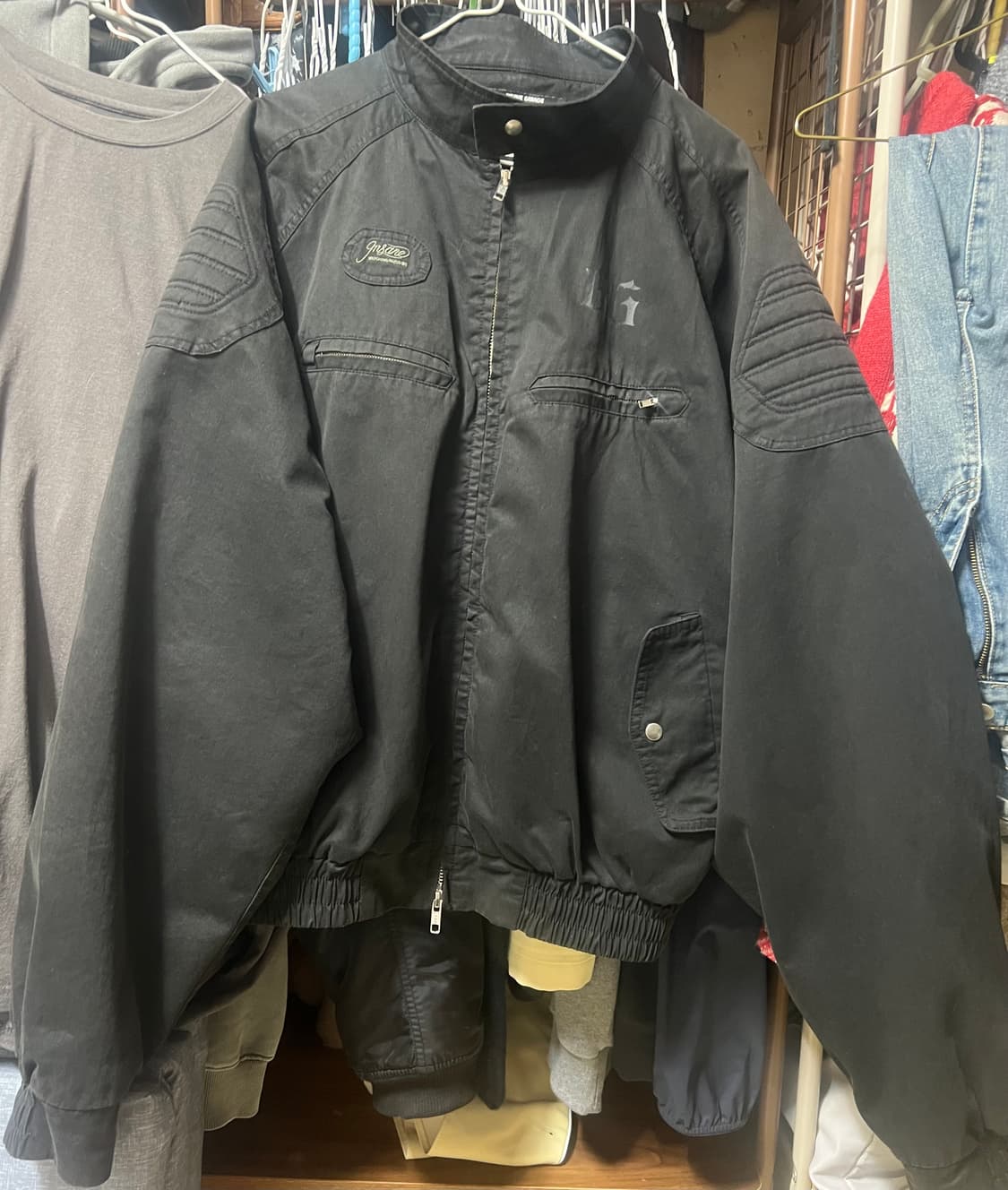 인세인개러지 해링턴자켓 블랙 2사이즈 상품이미지3