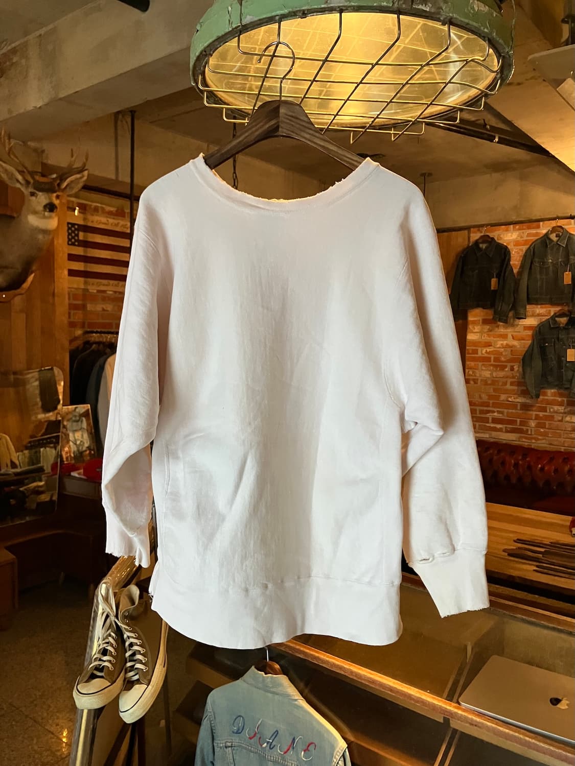 80s USA 빈티지 챔피온 리버스위브 스웻 셔츠 맨투맨 상품이미지4