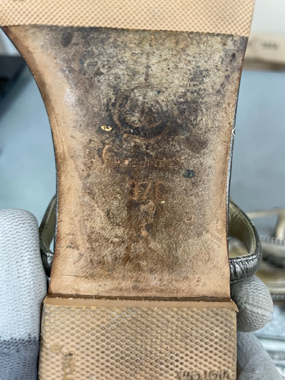 샤넬 CC 큐빅 로고 T스트랩 샌들 EU37 (gr-3749) 상품이미지8